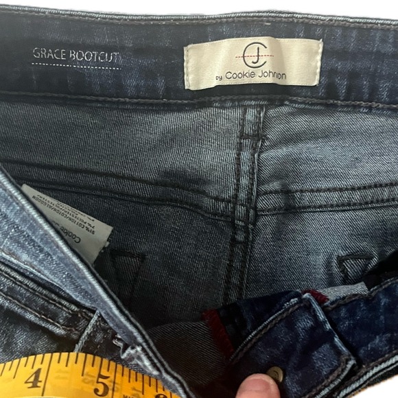 CJ by Cookie Johnson Grace Bootcut Jeans Dark Wash Denim Size 29 Made in USA - Picture 4 of 8
